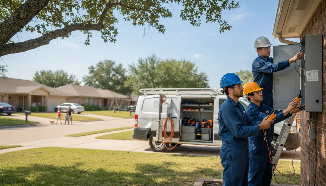 Certified electrician providing emergency electrical services in Winfred, SD